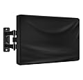 HUFUOUT Outdoor TV Cover 40-43 Inch, TV Display Protector, Waterproof and Weatherproof Outside Flat Screen Cover (39.5''W x 25''H), 600D Fabric, Black (40"-43")