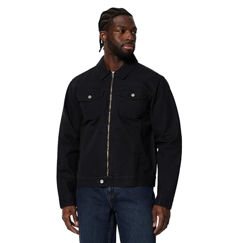 Amazon.com: Amazon Essentials Men's Cotton Canvas Zip-Front