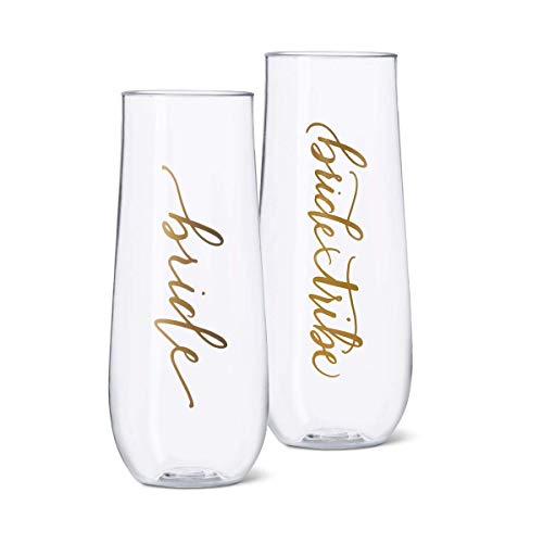 Samantha Margaret Bridesmaid and Bride Tribe Champagne Glasses (Bride Tribe)