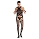 WOSE Sexy Bodystocking Ouvert für Herren, Herren Strumpfhosen Strumpfgürtel, Sissy Unterwäsche Desssous Reizwäsche Erotisch Catsuit Gay Spitze Fishnetz Mankini Negligees Lingerie