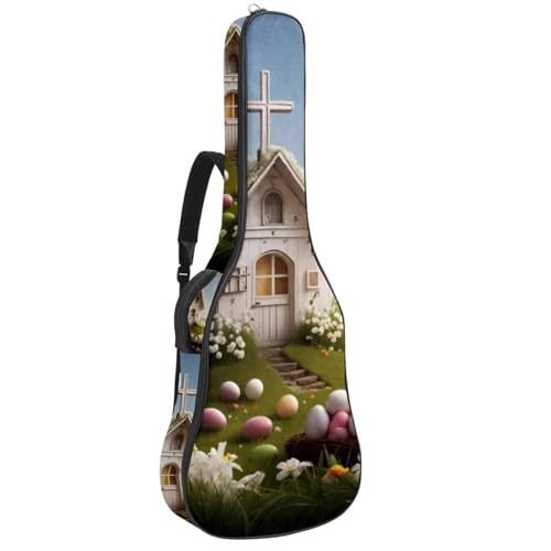 Housse universelle pour guitare acoustique motif blanc Pâques Cross House
