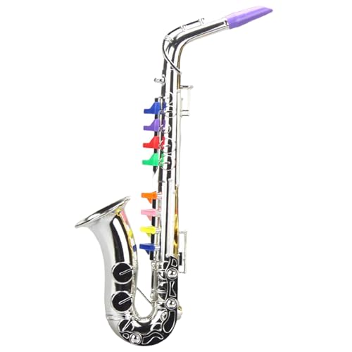 Juguete de saxofón para instrumentos musicales: saxofón realista para niños, juguete educativo | juguete duradero para niños pequeños, saxofón de simulación musical para principiantes y educación