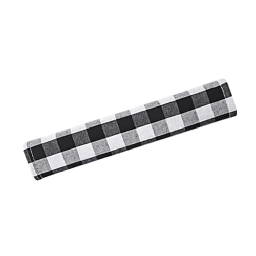 GARVALON Protector para Tiradores de Nevera y Electrodomésticos Funda Protectora Decorativa para Manijas de Cocina Cubierta Resistente para Asa de Microondas y Horno Diseño Chic Blanco y