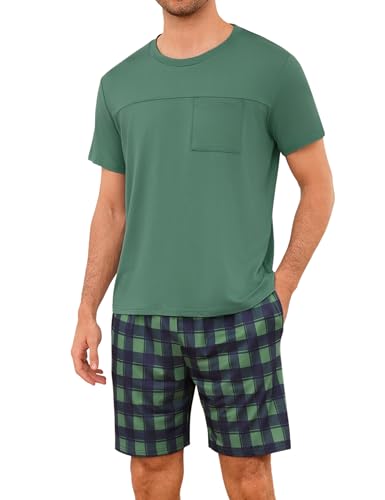 Pyjama homme été en coton léger | Ensemble court du S au 4XL pour nuits fraîches