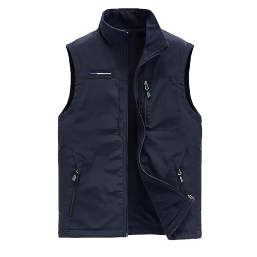 aaSccex Chaleco de trabajo para hombre, ropa deportiva para hombre, chalecos de trabajo para hombre, chalecos informales para otoño e invierno, chaleco para deportes al aire libre, chaleco cálido