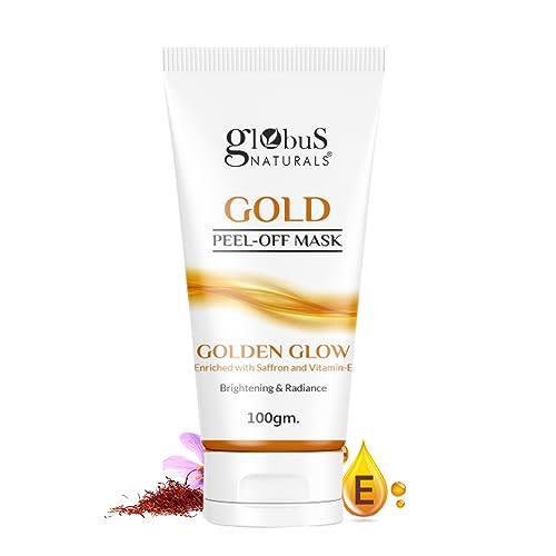 Globus Naturals Gold Peel Off Mask Enriched With Vitamin-E, For Golden Glow & Radiance, For Both Men & Women, Suitable For All Skin Types, 100g, Pack Of 1 For Rs. 140 @ 53 % Globus Naturals Gold Peel Off Mask Enriched With Vitamin-E, For Golden Glow & Radiance, For Both Men & Women, Suitable For All Skin Types, 100g, Pack Of 1 For Rs. 140 @ 53 %