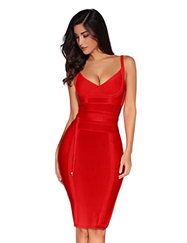 Image of meilun Womens Rayon Belt Detail Bandage Bodycon Party Dress
