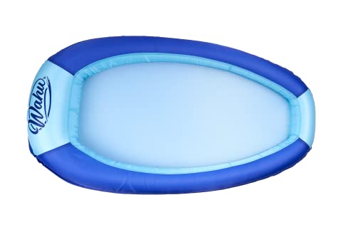 Wahu Hydro Lounger Blue/Light Blue - Versatile Pool Lounge Float - Sunbathe To Sit Up In Seconds Large #TOP1