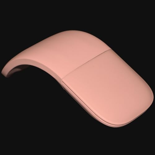 PCTC Arc Touch Mouse,Appliable for Microsoft Surface Arc Mouse Folding Mouse FHD-00001/FHD-00002 Portable Foldable Mouse Silent Folding Arc Mouse for Computer Mac OS Laptop Notebook (Pink) - Image 6