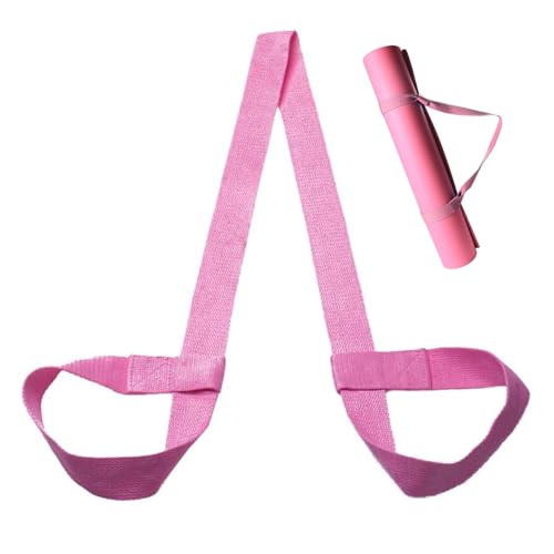 POHOVE Yoga Mat Strap for Carrying,Adjustable Yoga Mat Sling,Skin friendly and Non Slip for all Mat Sizes(Pink)