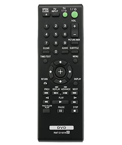 RMT-D197A Sub RMT-D197P VINABTY Replaced Remote Fit for Sony CD/DVD Player DVP-SR170 DVP-SR370 DVP-SR320 DVP-SR760HP DVP-SR120 - Image 3
