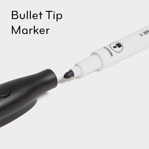 U Brands Locker Organizer and Decorating Kit, Back to School Essentials, Gold, 11-Piece, Includes Marble-Print Accessories, Mirror, Shelf, and More (4146U01-06)