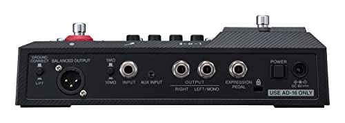 ZOOM B2 FOUR Pédale multi-effets pour basse avec émulation d'ampli fidèle et dynamique