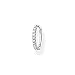Produktbild Thomas Sabo Damen Einzel Creole weiße Steine silber, 925 Sterlingsilber, Clipverschluss