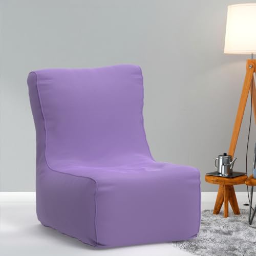 Image of Bean Bag Chair Cover | Size: 0XL | Color: Lavender | Without Beans | Premium Leatherette Cover (CMF 1420)