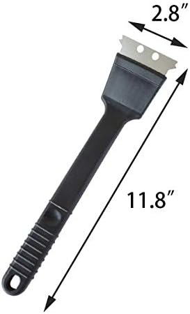 Stainless Steel Bird Droppings Cleaning Brush with Scraper Birdcage Accessory Parrot Pet Cage