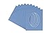 CountryArtHouse Brittany Blue Acid Free 8x10 Oval Picture Frame Mat with White Core Bevel Cut for 6x8 Pictures - Fits 8x10 Frame - Pack of 10 Matboard Show Kits with Acid Free Backings & Clear Bags
