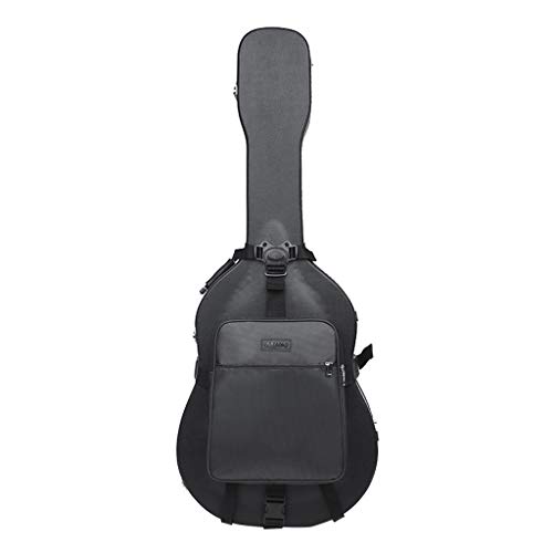 Shiwaki Etui Guitare Etui Double Bandoulière Harnais Noir - Les Beatles, Paul McCartney, John Lennon, RIngo Starr, George Harrison Shiwaki Etui Guitare Etui Double Bandoulière Harnais Noir