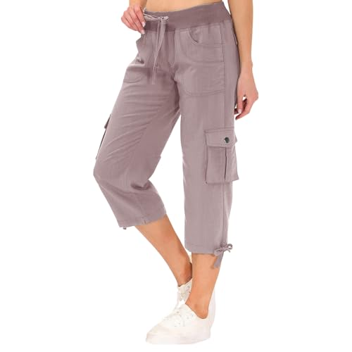 Pantalon de voyage confortable en coton léger pour randonnée estivale