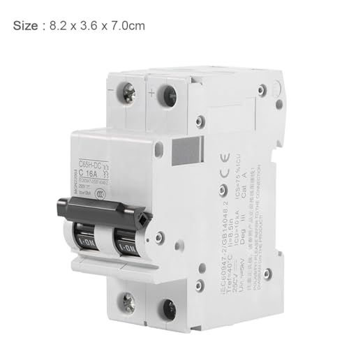 Interruptor solar CC 250V 16A con corte bipolar de alta sensibilidad térmica 5