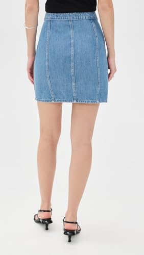 L'AGENCE Women's Phia Seamed Button Mini Skirt3