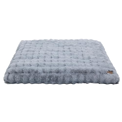 BingoPaw Cama para Perros Extra Grande XXXL, 130x110x12cm Camas Perros Grandes con Base Antideslizante, Funda Extraíble y Lavable para Razas Gigantes o 2 Medianas, Gris
