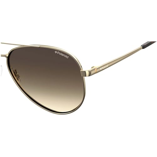 Polaroid Sunglasses Women's PLD 6069/S/X Pilot Sunglasses, Gold/Polarized Brown Gradient, 61mm, 12mm3