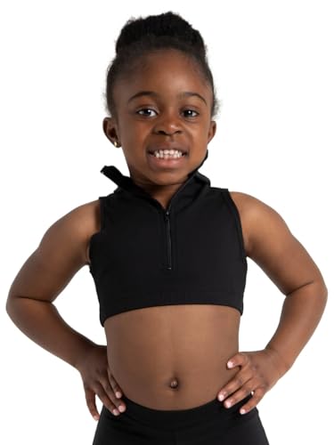 Capezio Team Basics Mock Neck Top-Girls4