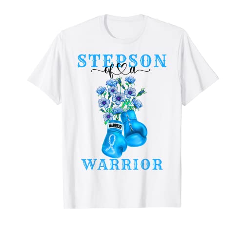 Hijastro de un escuadrón de apoyo para la concienciación del cáncer de colon guerrero Camiseta