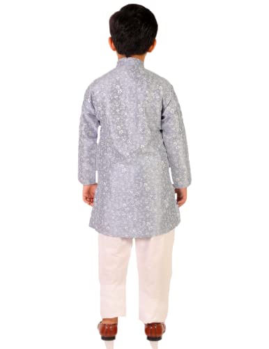 Boy's Indian Kurta Sets For Kids Cotton Floral Print Ethnic Wear On Diwali (S-171)2