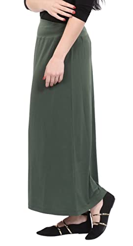 Kosher Casual Women's Maxi Skirt Wrinkle Free Silky and Dressy Fabric3
