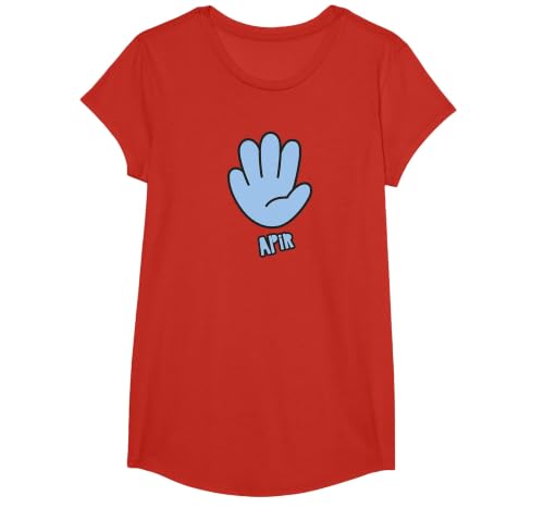 Apir Funny Filipino T-Shirt, Girls, Red, X-Small
