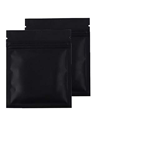 Nimida Zipper Pouch, Food Grade Size 3.5” x 4.5” | Colour Matte Black | Approx Cap 25 Grams | Pack of 100| (B084DYZ1H7) Amazon Price History, Amazon Price Tracker
