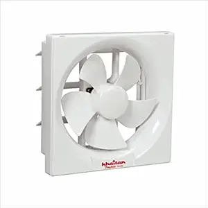 Khaitan 200 MM Vento Freshair Fan | Exhaust Fan for Bathroom, Kitchen, Office and Restaurants | Ventilation Fan With Dust Proof Shutters - White