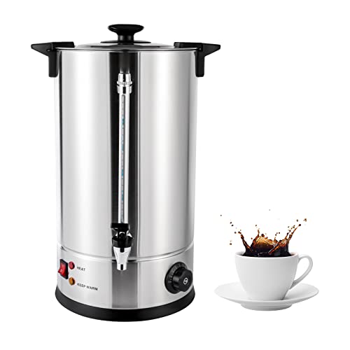 ksxnkhk Cafetera Grande de Acero Inoxidable de 25/15 l, cafetera Comercial de Doble Pared, preparación rápida, 1400 W, eléctrica, para Bebidas y Agua Caliente, Ideal para el hogar, Fiestas ksxnkhk Cafetera Grande de Acero Inoxidable de 25/15 l, cafetera Comercial de Doble Pared, preparación rápida, 1400 W, eléctrica, para Bebidas y Agua Caliente, Ideal para el hogar, Fiestas