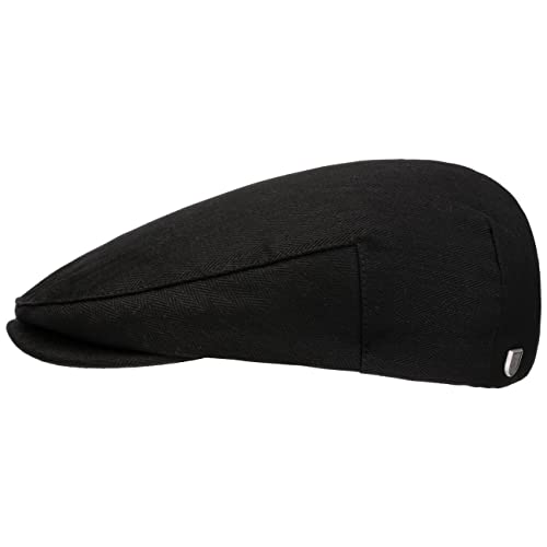 Brixton Men's Hooligan Driver Snap Hat, Black herringbone, Large