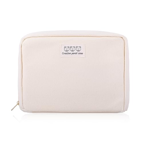 iSuperb Estojo grande para lápis, bolsa de grande capacidade para guardar um livro, bolsa de caneta à prova d'água para adultos e crianças universitárias com zíper organizador de artigos de papelaria