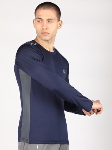 Image of CHKOKKO Men's Raglan Full Sleeves Gym T-Shirt