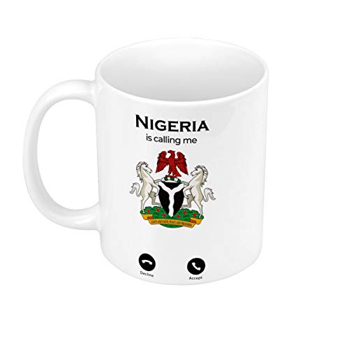 Fabulous Mug Céramique Nigeria Is Callling Me Coat of Arms History