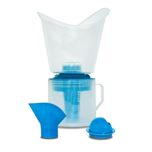 Image of Dr. Odin OSV 101 Single Layer Steamer Vaporizer for Cold, Cough, Face Steam, Steam Inhaler and Steamer Helps in Breathing Disorders (White & Blue)