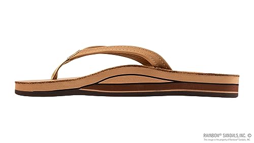Image of Rainbow Sandals Women's Double Layer, Narrow Strap, Leather Sandals w /Arch