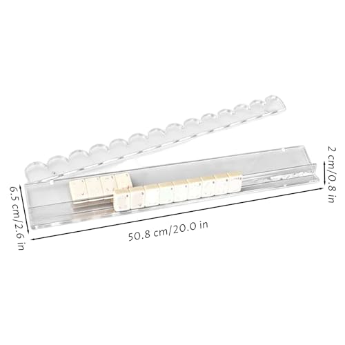 Support de Mahjong en acrylique transparent de 20 pouces - 5