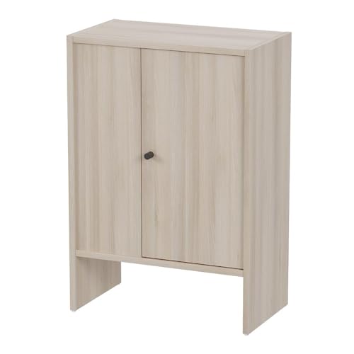 Image of Wakefit Engineered Wood Cabinet | 1 Year Warranty | Storage Cabinet for Home Kitchen Living Room | 1 Closed Compartment | Almeida - Moldau Acacia