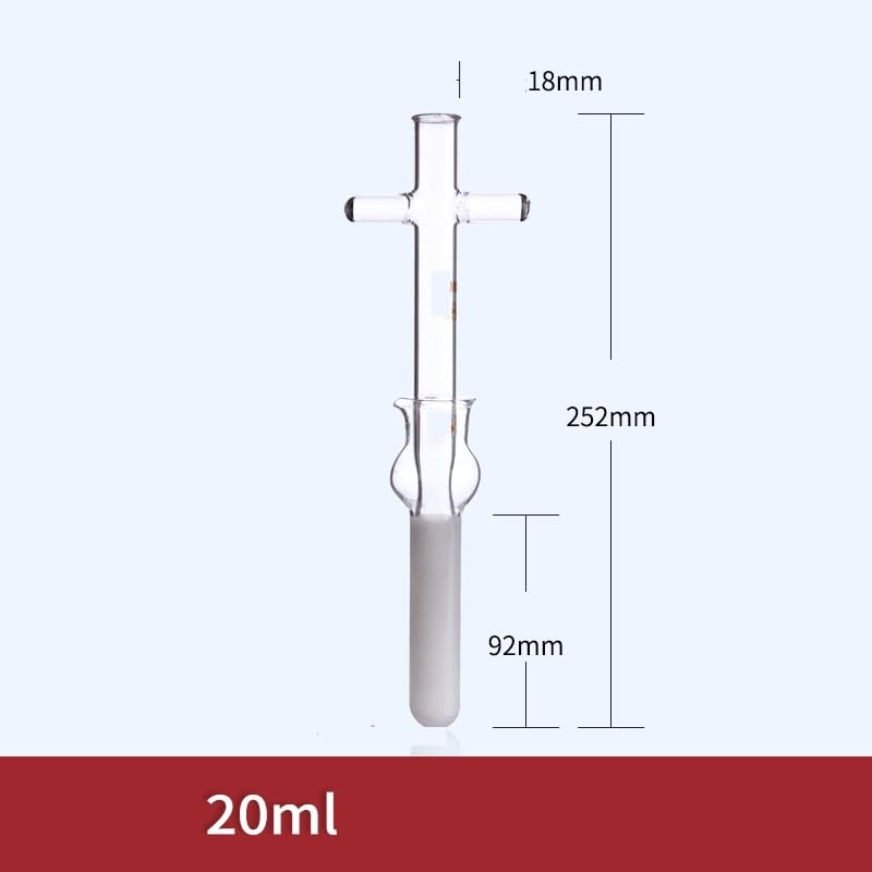Triturador de tubos de vidrio - Homogeneizador de tejidos de laboratorio for muestras de precisión (1 ml, 2 ml, 5 ml, 10 ml, 15 ml, 20 ml, 30 ml, 50 ml)(20ml)