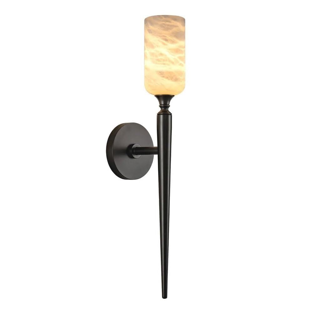 TONFON Modern Iron Art G9 Natural Alabaster Wall Lamp