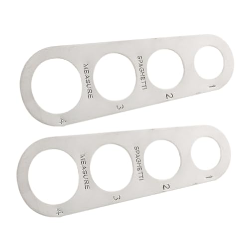 Cabilock 2pièces Mesureur à Spaghetti à Acier Inoxydable Outil De Cuisine Pour Dosage Précis Des Pâtes