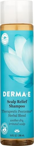 DERMA E Scalp Relief Shampoo, 10 Fl Oz, Therapeutic Itchy Scalp Treatment