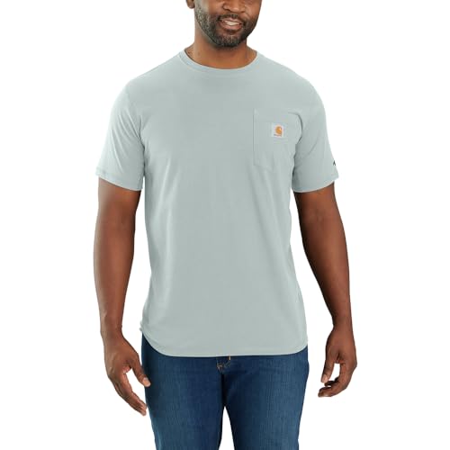 Image of Carhartt Men's Force Relaxed Fit Midweight Short-Sleeve Pocket T-Shirt