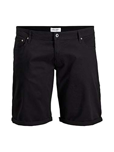 Jack & Jones Jjirick Org Short AKM 799 PS Bermudas, Negro, 48 para Hombre