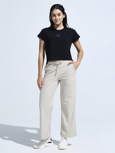 Image of Women's High Low Top with Chest Logo Print